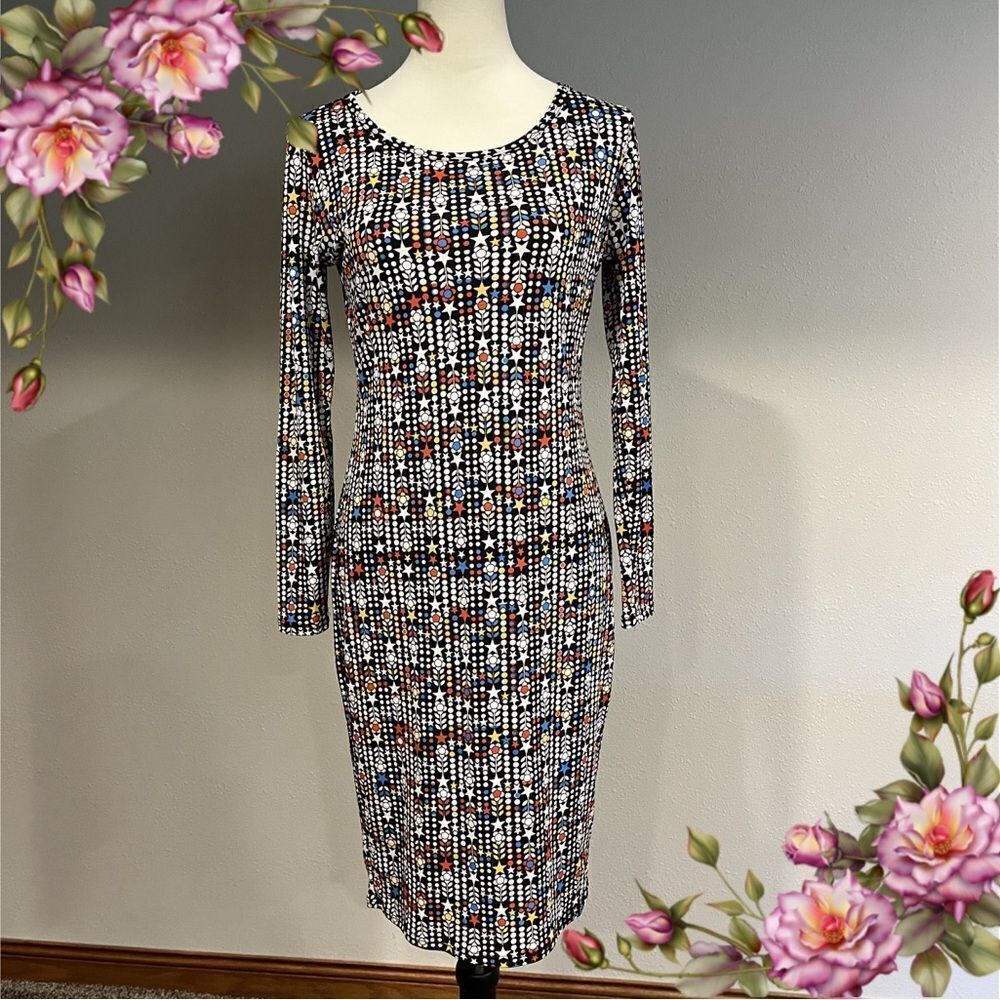 LuLaRoe long sleeve scoop neck Midi dress size small